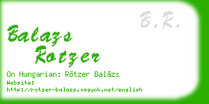 balazs rotzer business card