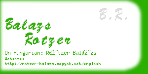 balazs rotzer business card